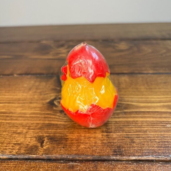 Vintage Kameyama Japan Novelty Candle Chick Egg New Old Stock Still Packaged - Picture 2 of 9